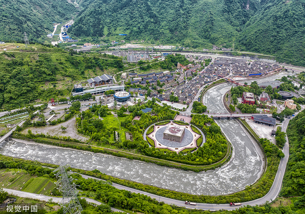 汶川今日重建新貌，共筑美好未来